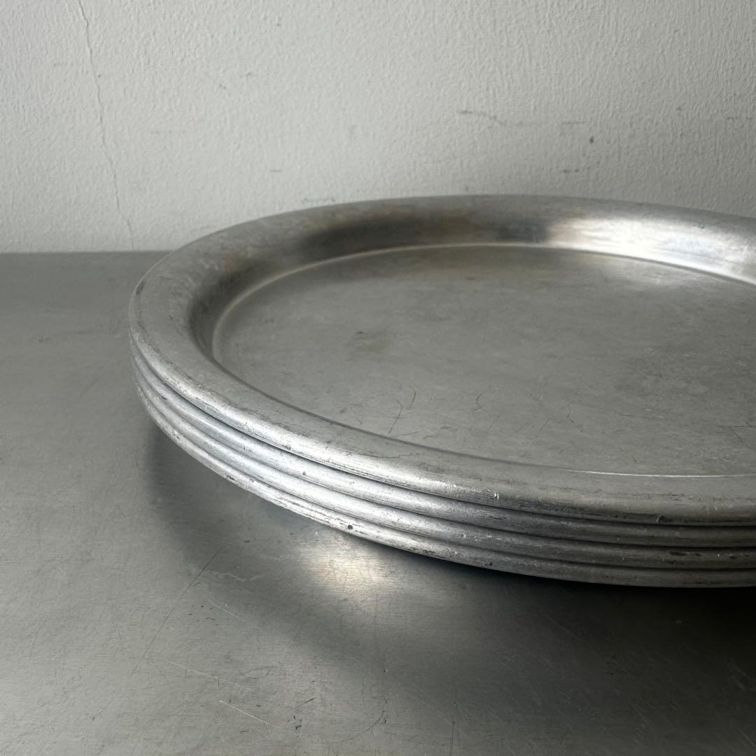 古道具/アルミのトレー４枚セット