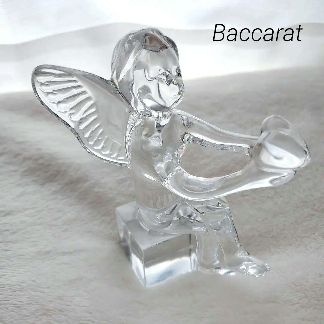 Baccarat バカラ　エンジェル ハート　天使　クリスタル　置物 インテリア
