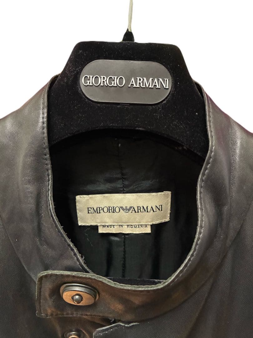 破格　EMPORIO ARMANI ラムレザージャケット