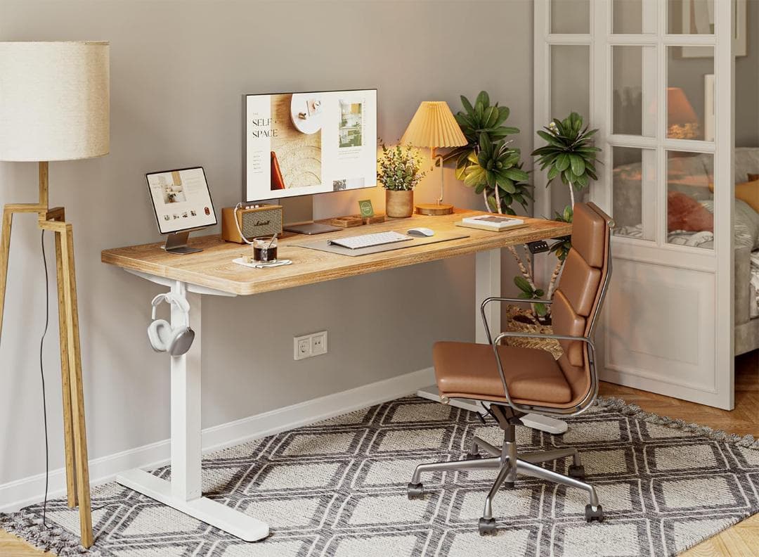 新品 昇降デスク 電動 幅120cm 奥行60cmホワイト アイボリー