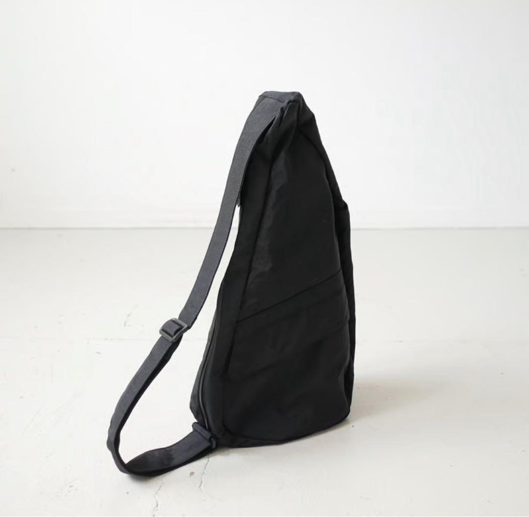 【ちっち様】テクスチャードナイロン Sサイズ ブラック　ヘルシーバックバッグ