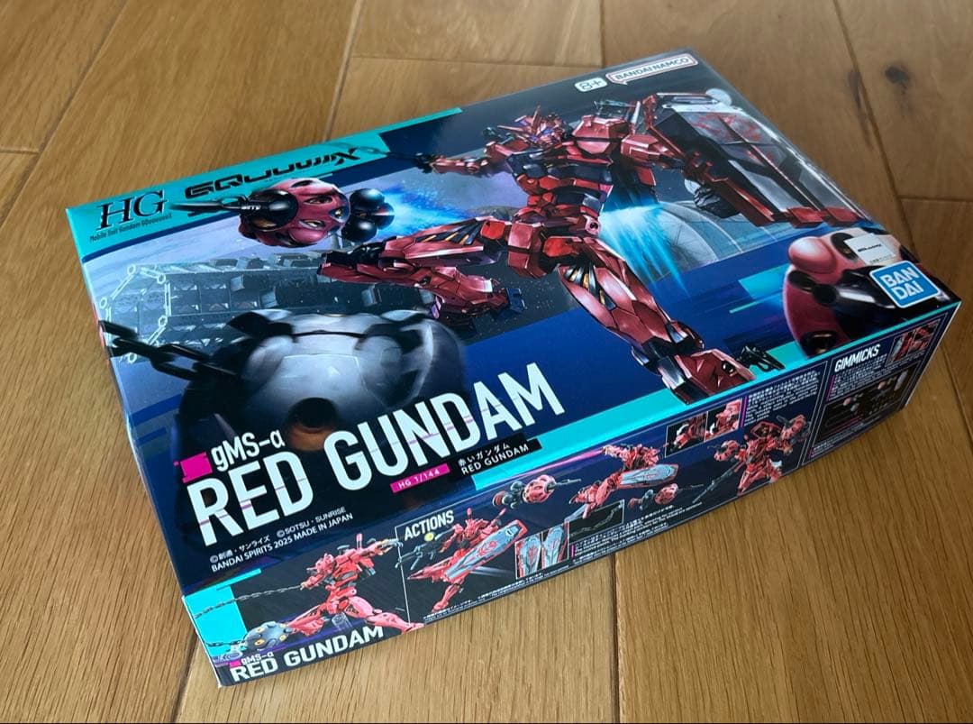 赤いガンダム、ジークアクス、軍警ザクのHG ガンプラ 3点セット