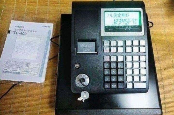 カシオレジスター　TE-400　フル設定無料　美品PC連携売上管理　985000