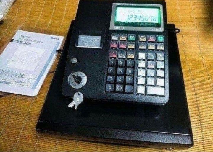 カシオレジスター　TE-400　フル設定無料　美品PC連携売上管理　985000