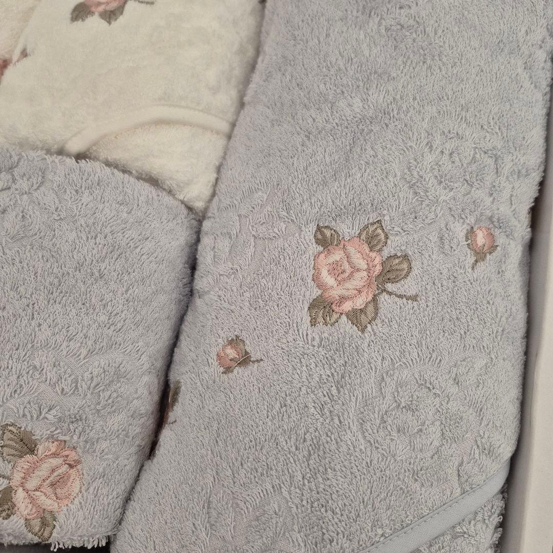 ホットマン タオルセット バスタオル/フェイスタオル 薔薇 Hotman