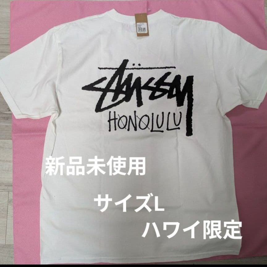 STUSSY ハワイ限定 Tシャツ Lサイズ　ステューシー　ホノルル　新品未使用