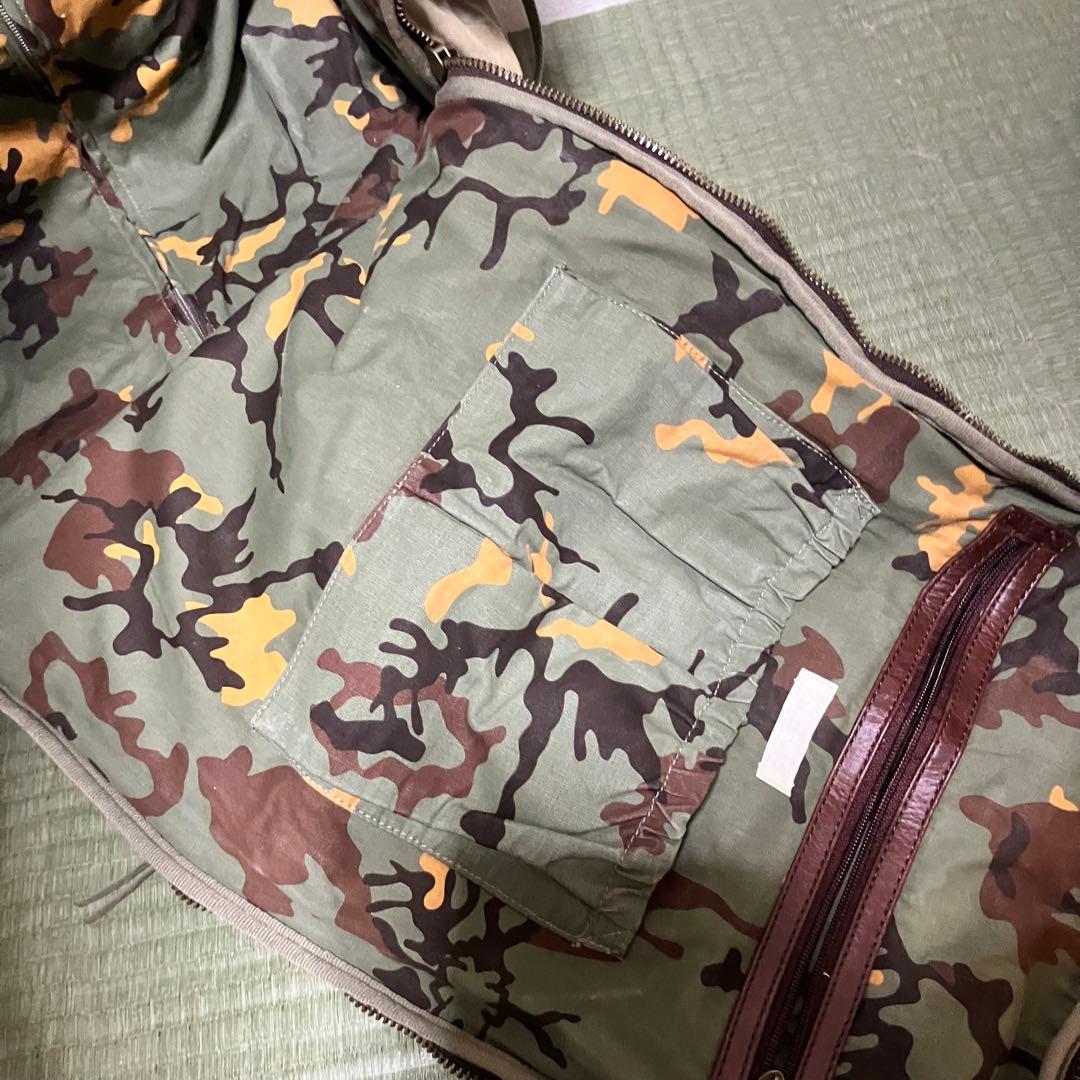 H*E様 【極希少】DIESEL キャリーバッグ レザー 迷彩 ミリタリー