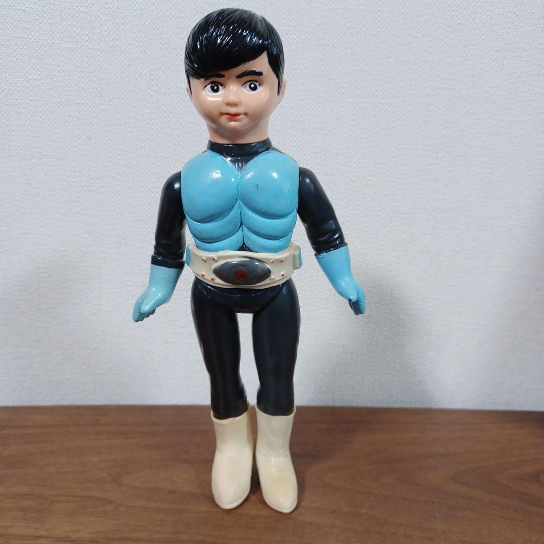 無版権　パチもの「仮面ライダー」風の面取れ希少ソフビフィギュア
