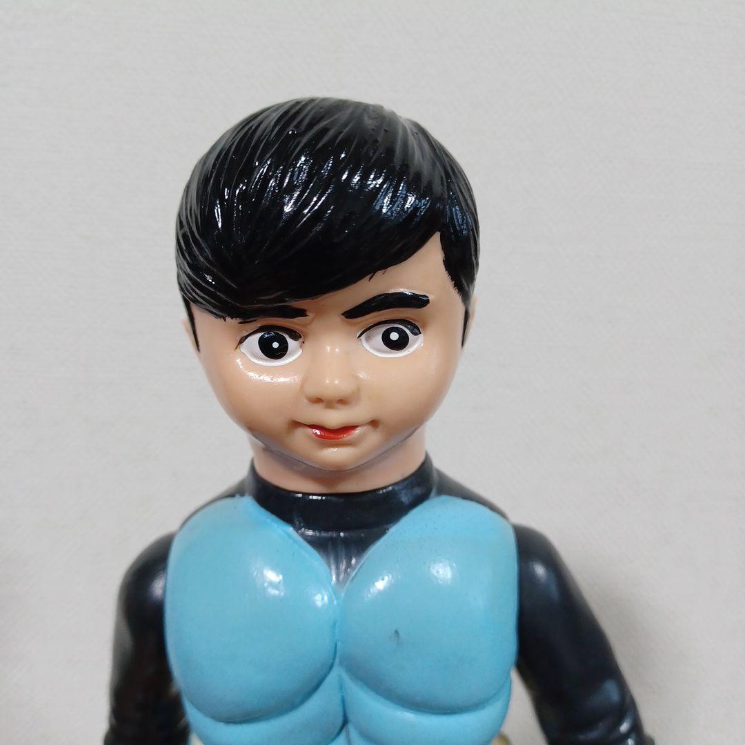 無版権　パチもの「仮面ライダー」風の面取れ希少ソフビフィギュア
