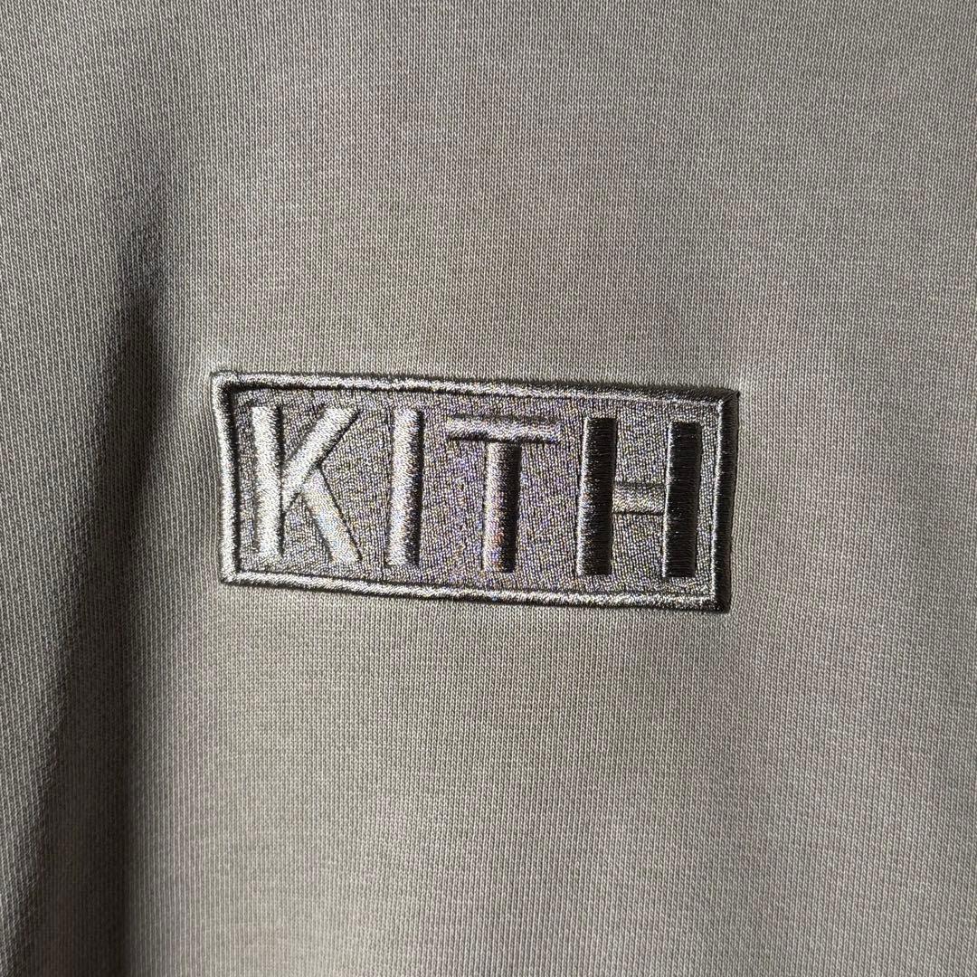 完売モデル★KITH キス パーカー フーディ ボックスロゴ オリーブ M〜L
