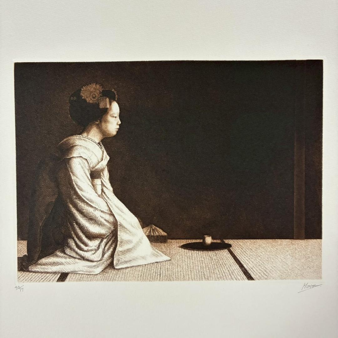 美品 相笠昌義 銅版画集「女・時の過ぎゆくままに」全8枚揃 完品 直筆サイン入り