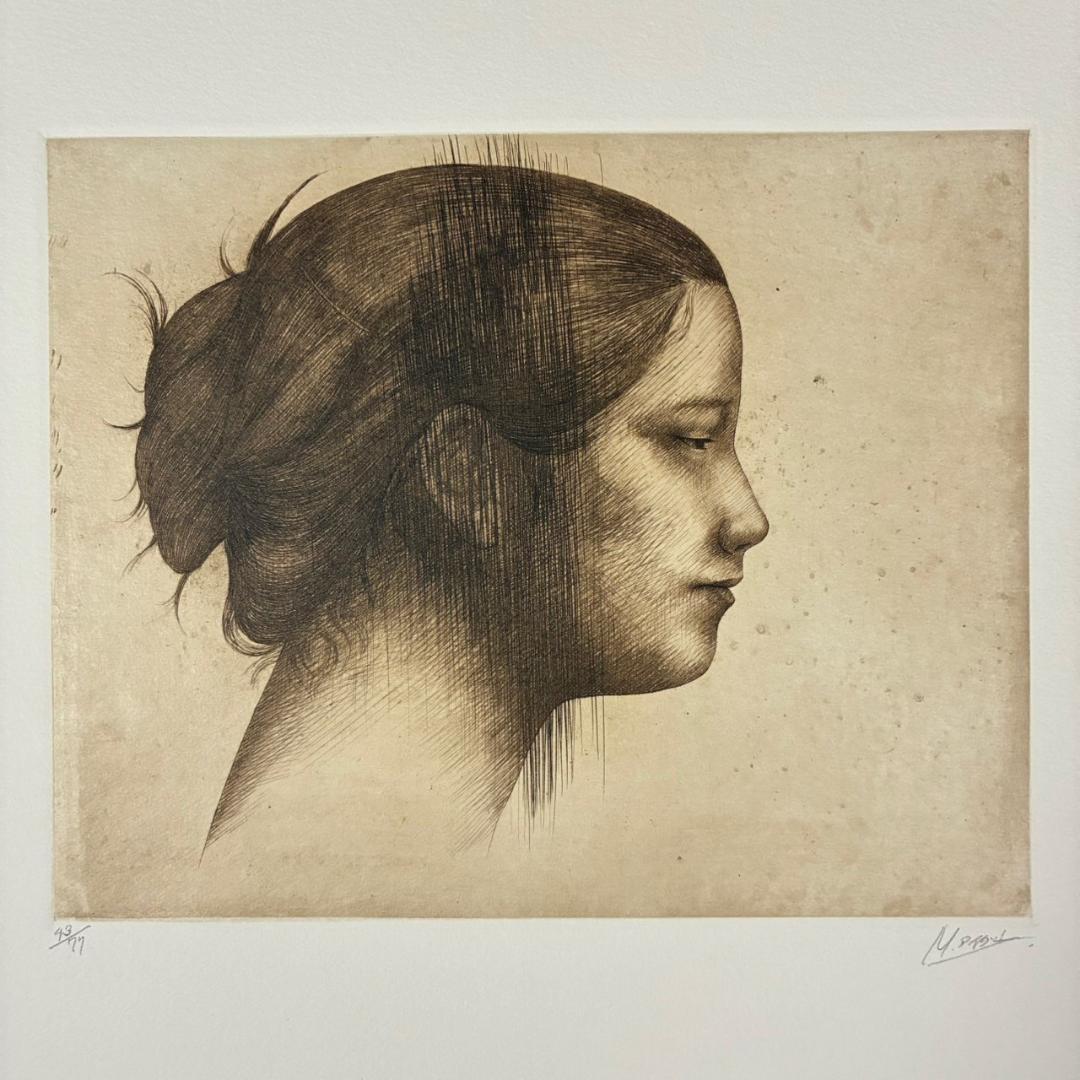 美品 相笠昌義 銅版画集「女・時の過ぎゆくままに」全8枚揃 完品 直筆サイン入り