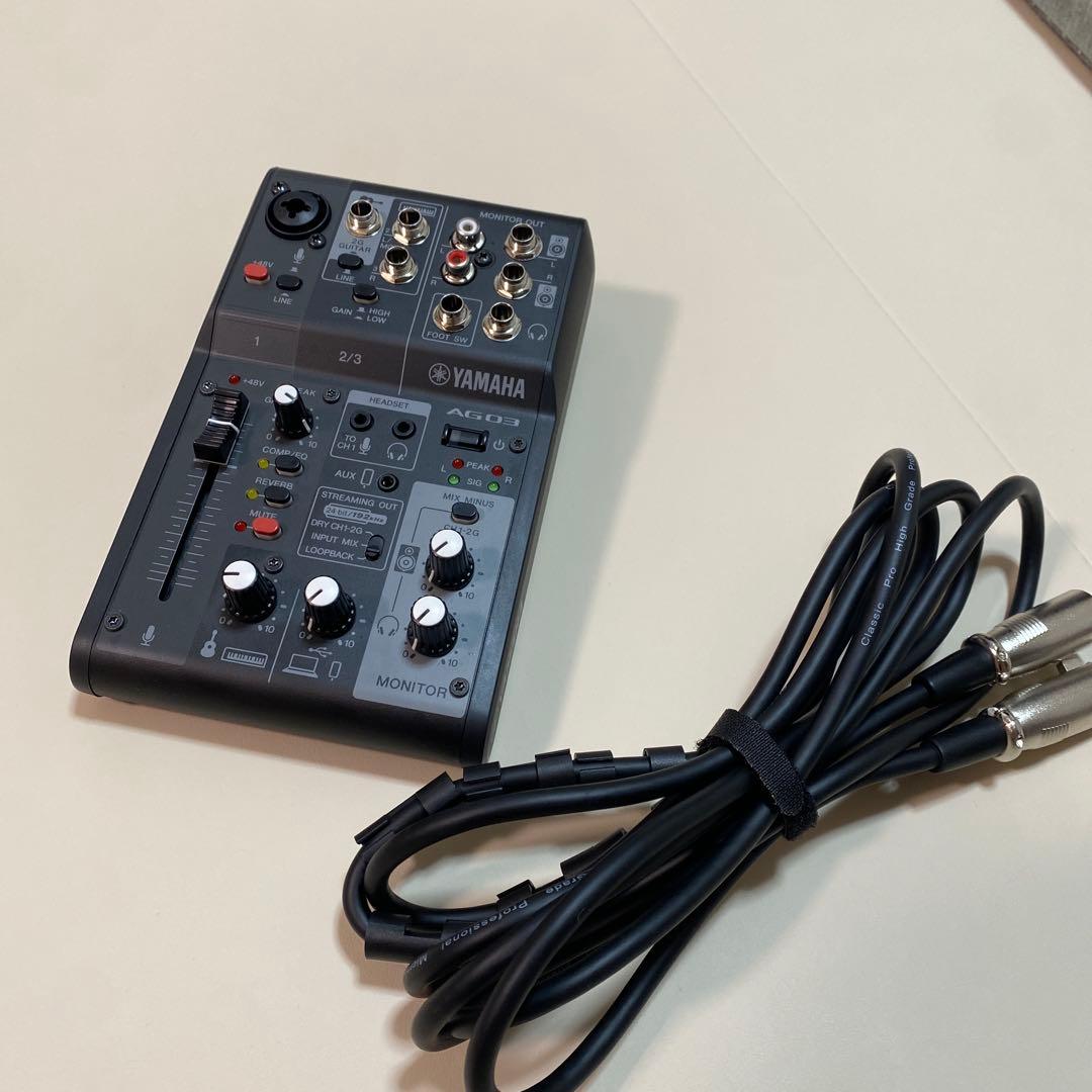 YAMAНA AG03MK2 B + マイクケーブル