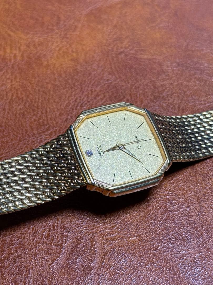 A130希少 稼動品 SEIKO DOLCE スクエア型　80年代ヴィンテージ