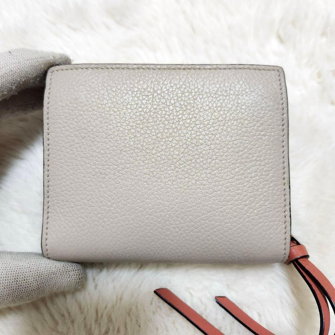 ✨極美品　正規品✨ロエベ　二つ折り　コンパクトジップウォレット　アナグラム　ロゴ