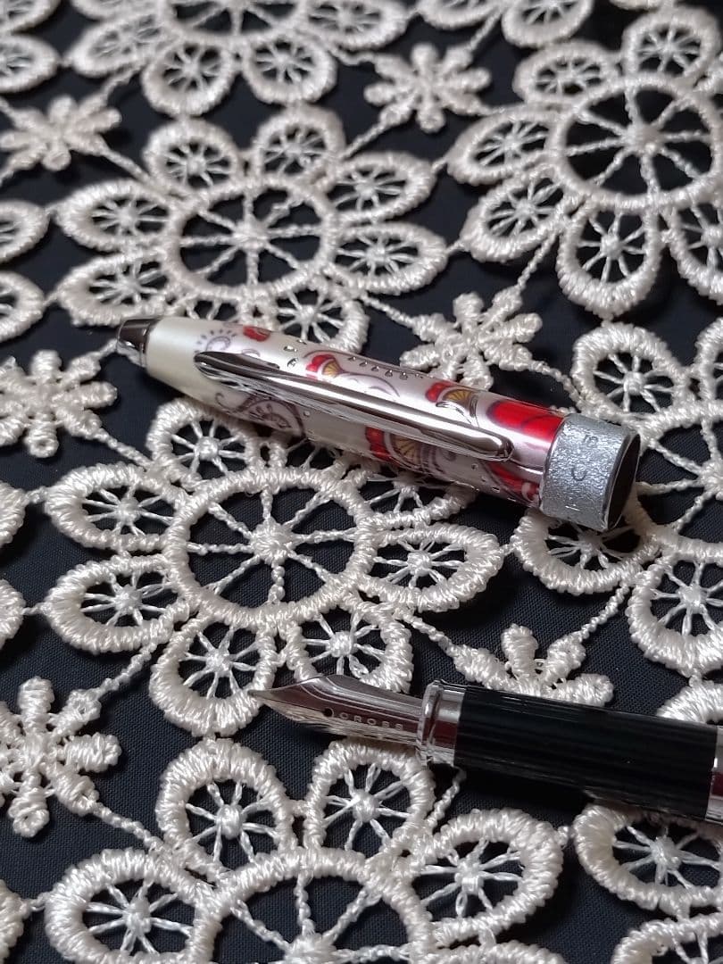 CROSS クロス万年筆　ボタニカ　赤　万年筆　細字　週末限定価格