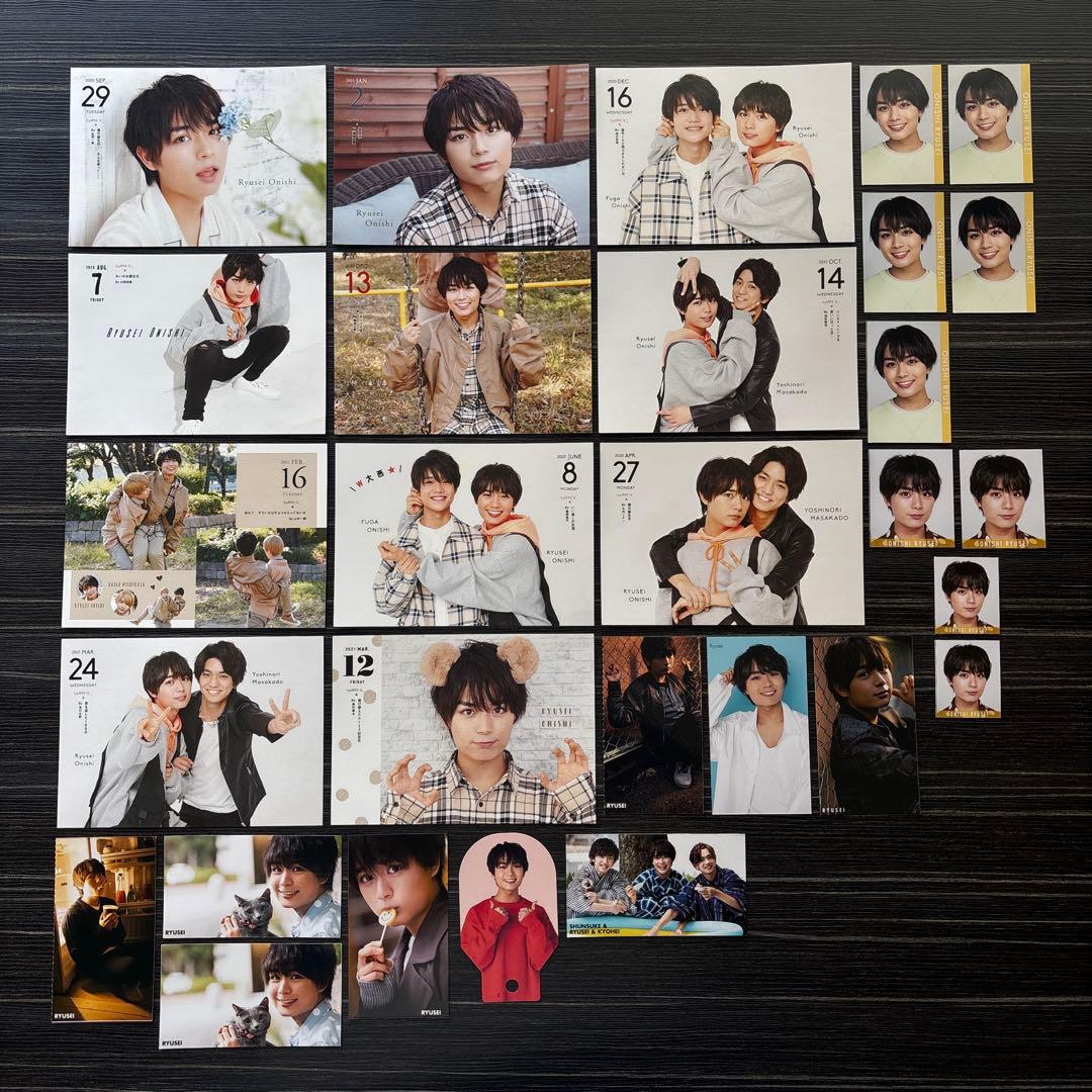 なにわ男子　公式写真　大量　長尾謙杜　アクスタ　ステッカー　セット　まとめ売り