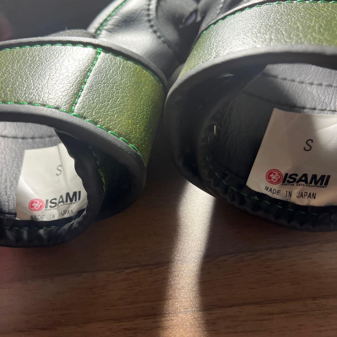 ISAMI RIZIN オープンフィンガーグローブ Sサイズ グリーン
