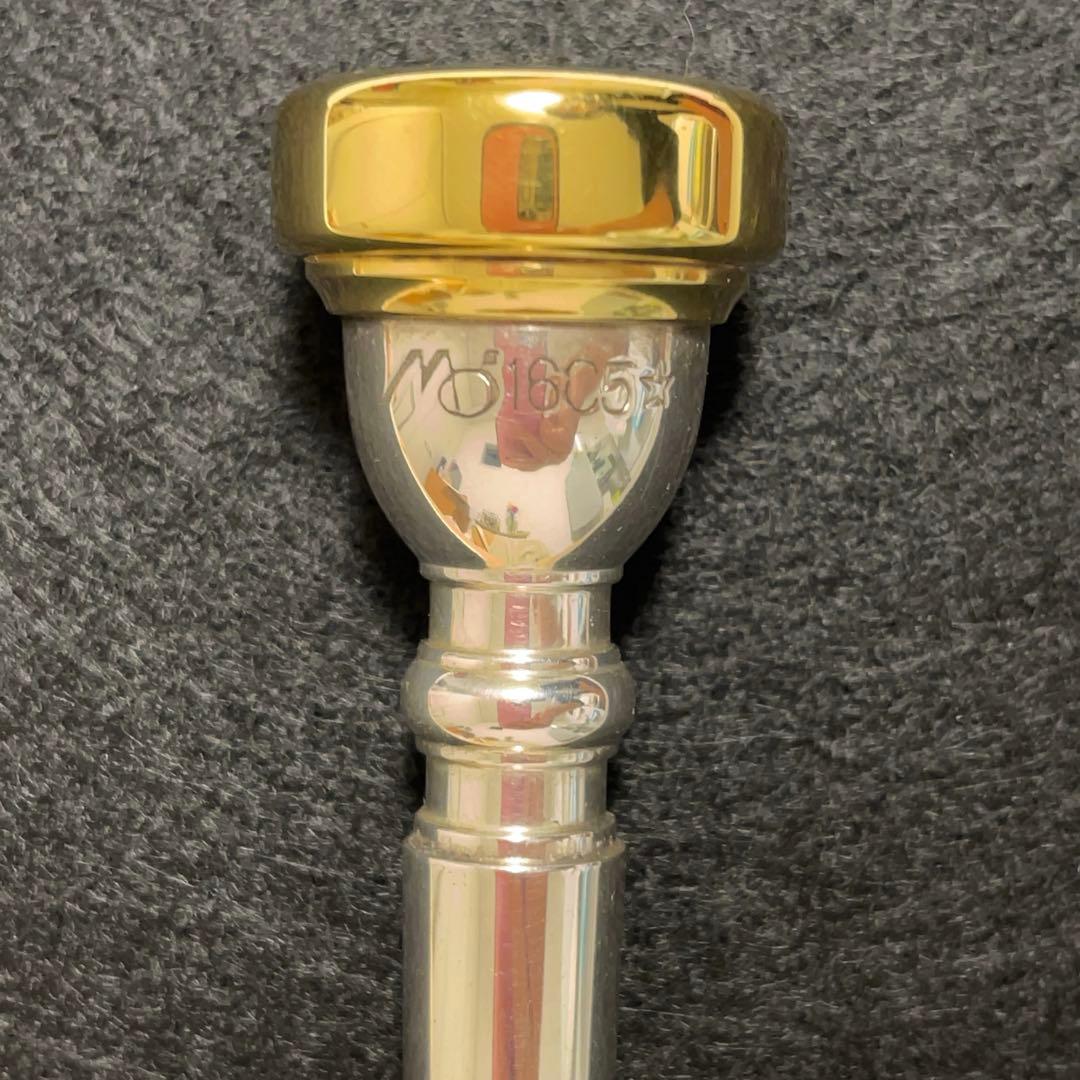 アトリエMOMO トランペットマウスピース 16C5☆ インナーゴールド