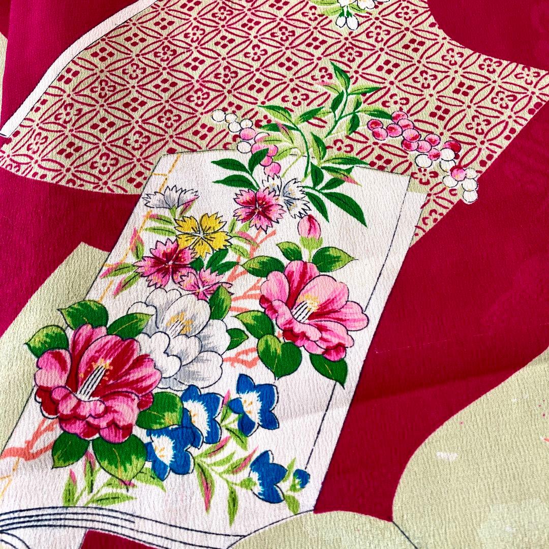 アンティーク　女の子　読本　着物　NO4