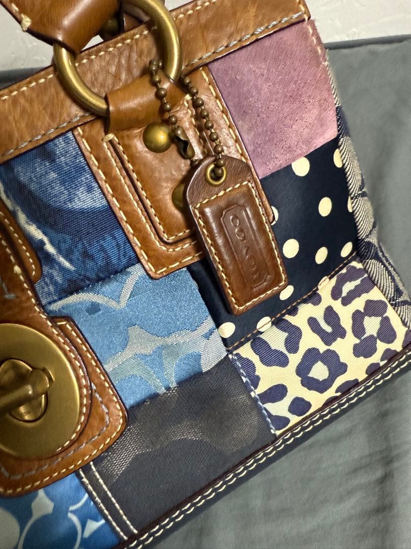 ＣＯＡＣＨ　パッチワーク　デニム　シグネチャー　ハンドバック