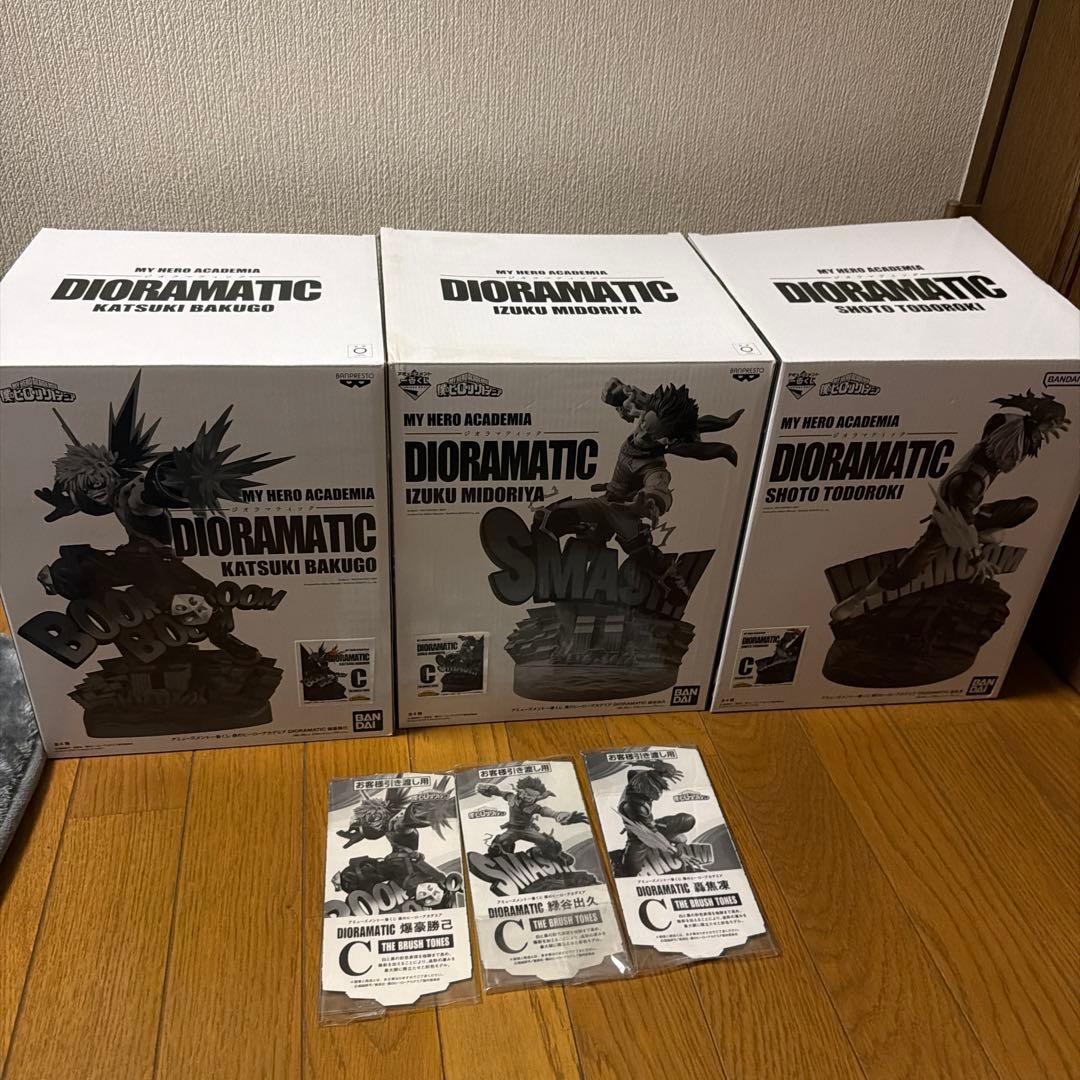 僕のヒーローアカデミア Dioramatic c賞　爆轟　緑屋　轟　セット