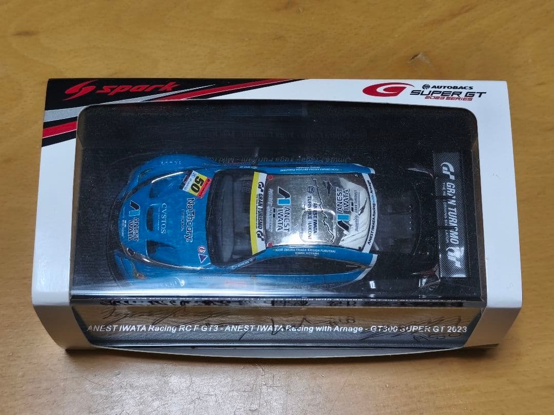 ANEST IWATA Racing RC F GT3 ミニカー サイン入り