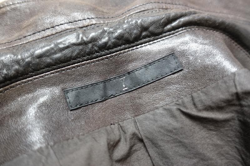 JULIUS 09AW ジャットネックレザージャケット