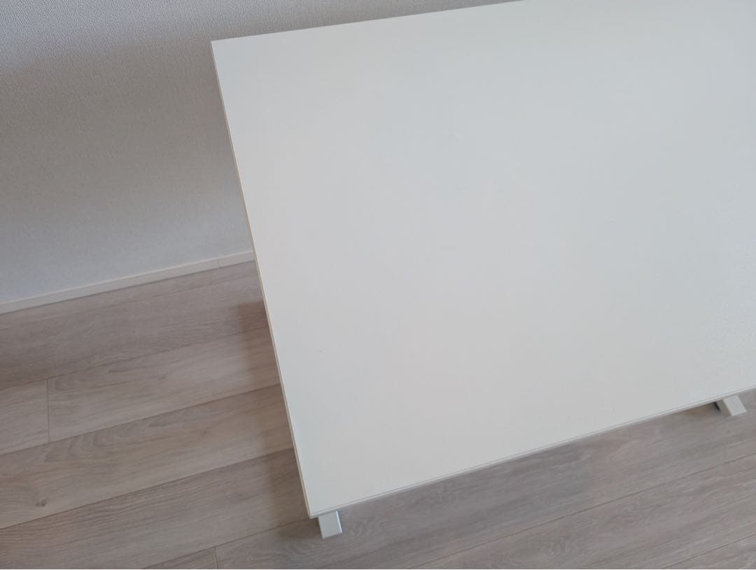 昇降デスク ホワイト 幅100cm 7段階高さ調整 電源タップホルダ&フック付き