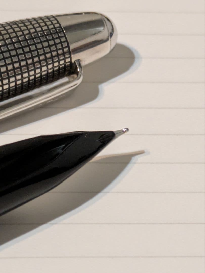 パイロット　シルバーン　万年筆　格子　中字