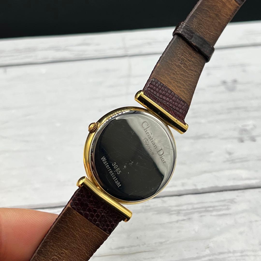 【稼働品】Christian Dior 腕時計 ゴールド文字盤
