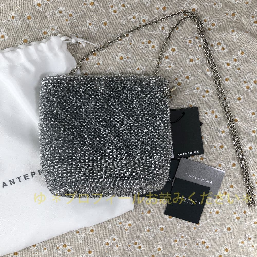 アンテプリマ バケットバッグ ショルダーバッグ シルバー