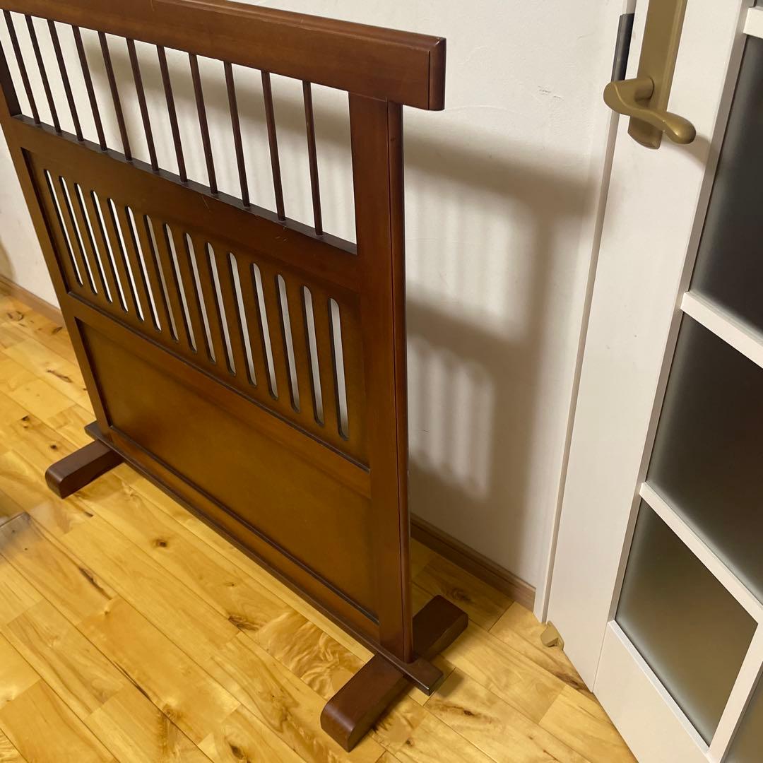 美品　和風衝立 パーテーション 間仕切り 木製 古民家 家具 昭和