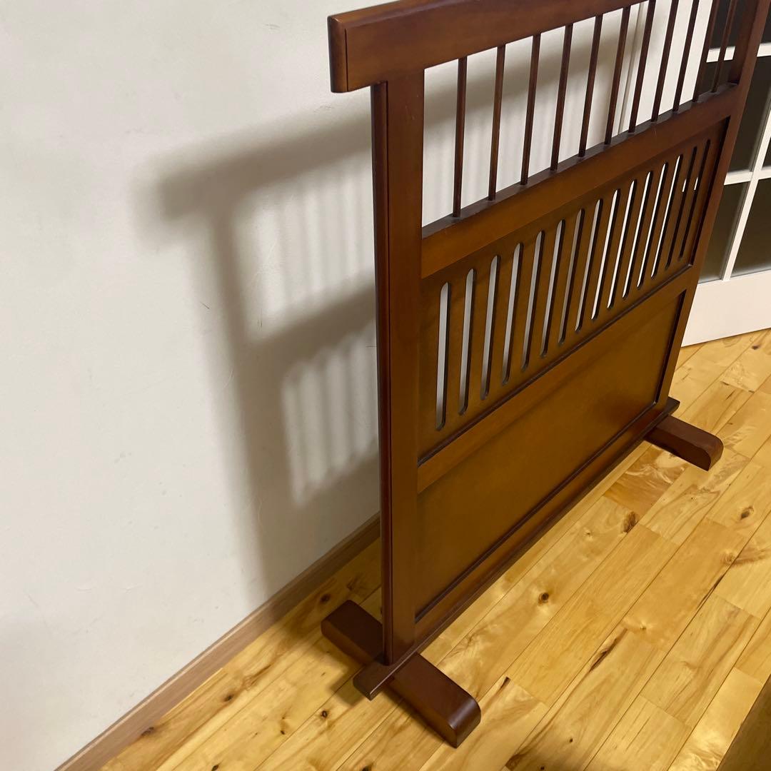 美品　和風衝立 パーテーション 間仕切り 木製 古民家 家具 昭和