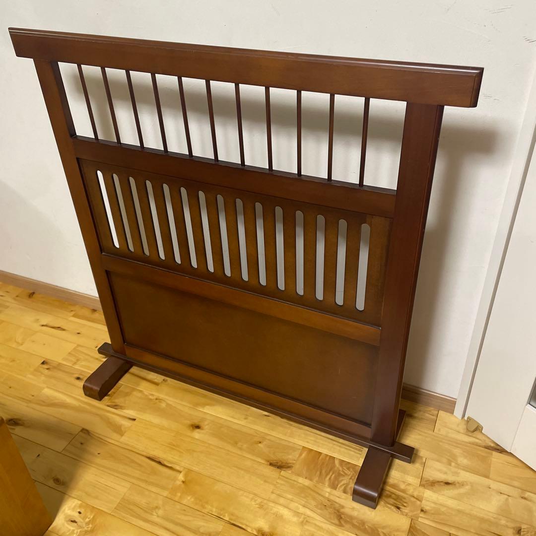 美品　和風衝立 パーテーション 間仕切り 木製 古民家 家具 昭和