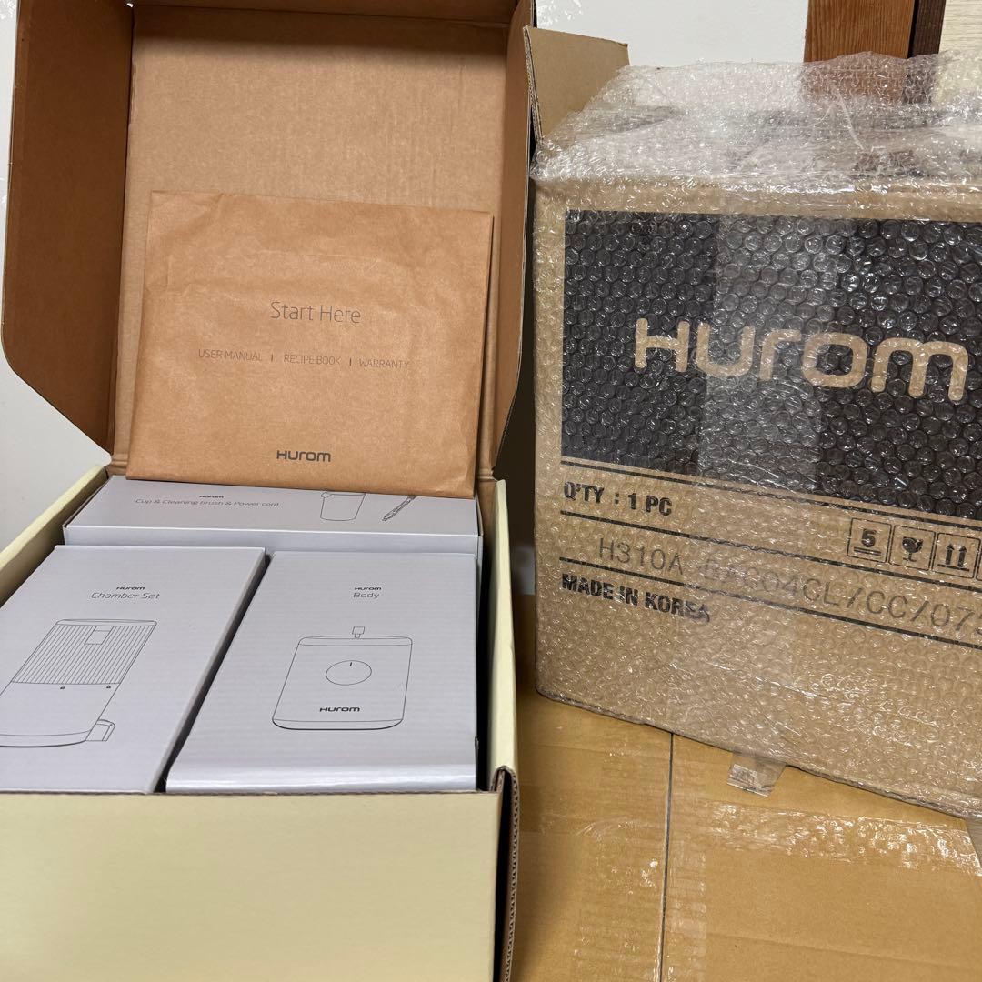 Hurom ジューサー ホワイト スロージューサー H310A ホワイト