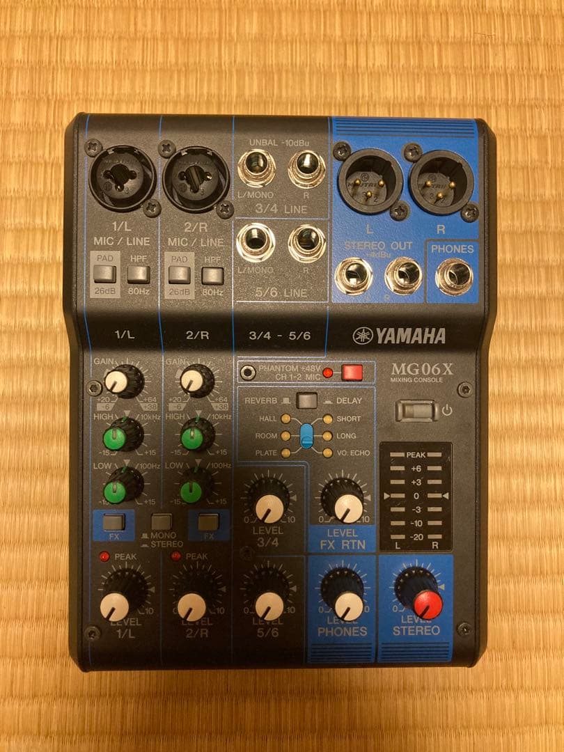 YAMAHA MG06X ミキシングコンソール