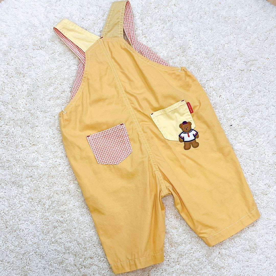 mikiHOUSE ミキハウス 半袖Tシャツ オーバーオール 帽子