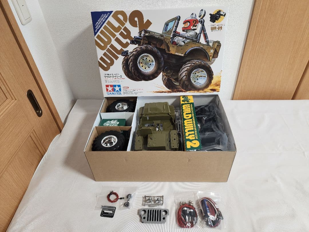 え*ん様 タミヤ ラジコン 1/10RC ワイルドウイリー 2 カスタムパーツ付