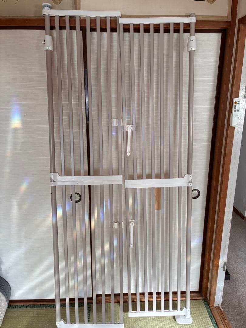 大型ペットフェンス にゃんドア 脱走防止ゲート wanyanya ペットゲート