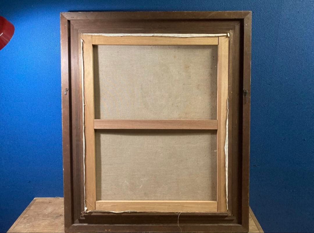 「胸に手を置く騎士」エル・グレコ F25号 大型油彩 アンティーク額縁