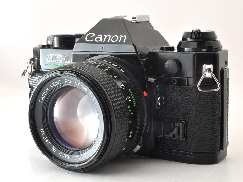 キヤノン AE-1 PROGRAM ブラック NFD 50mm f1.4 完動品