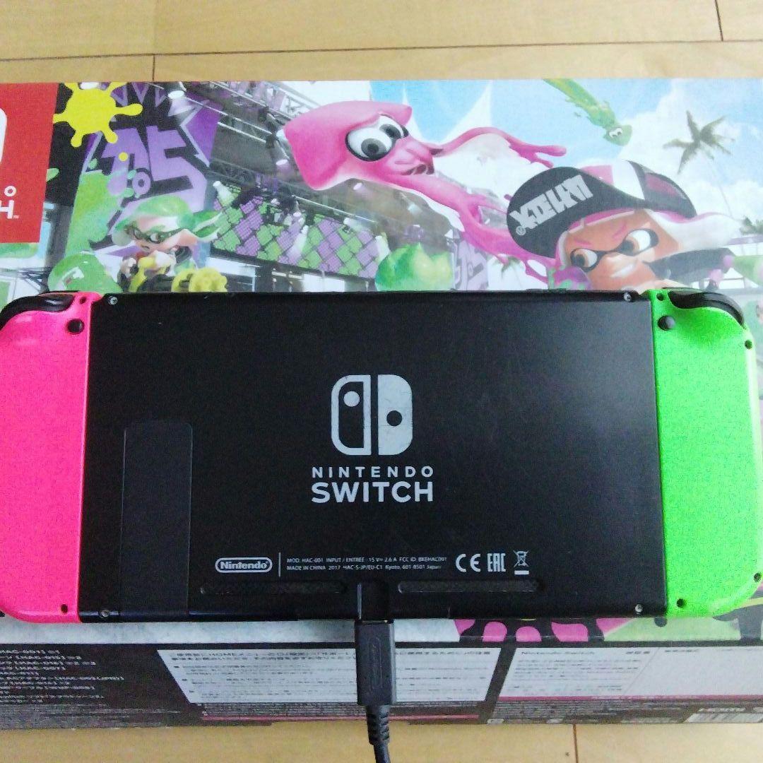 Nintendo Switch グリーンとピンク 本体
