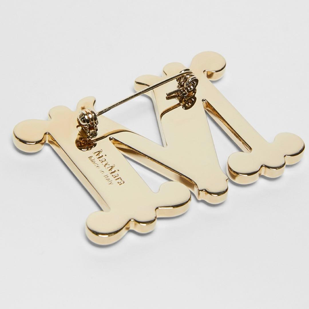 新品　マックスマーラ　クリスタルブローチ