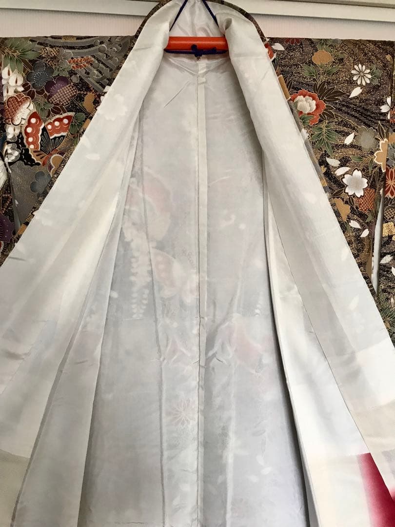 振袖　超美品　正絹　パールトーン加工