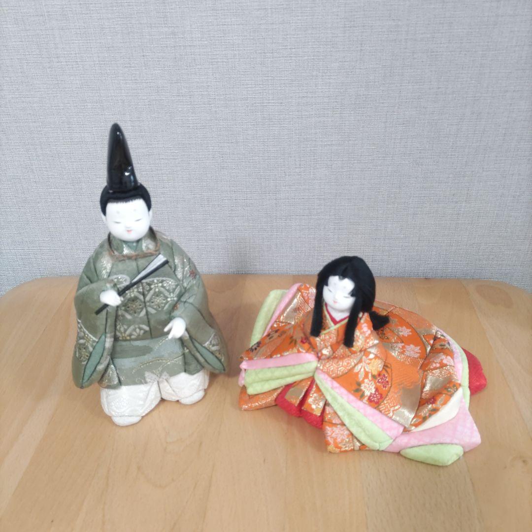 雛人形ペア　木目込人形