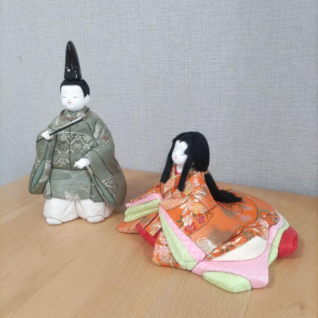 雛人形ペア　木目込人形