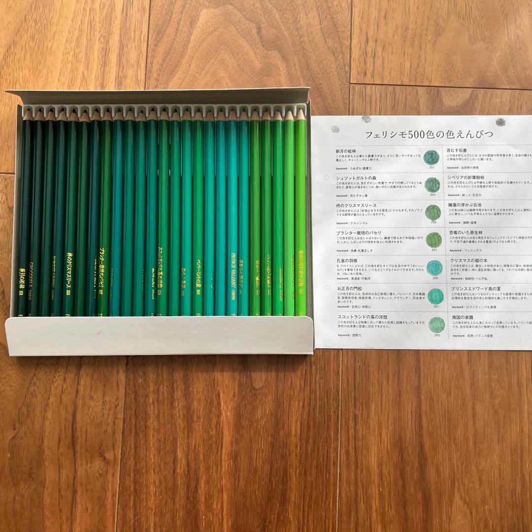 FELISSIMO 500色の色鉛筆セット