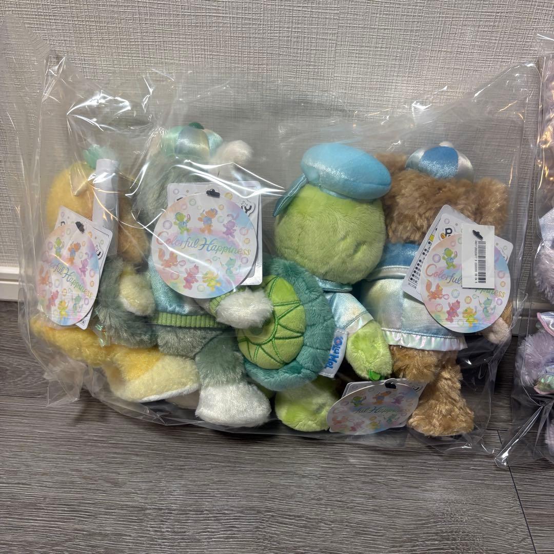 【新品未開封】カラフルハピネス　ダッフィー ポージープラッシー 20周年