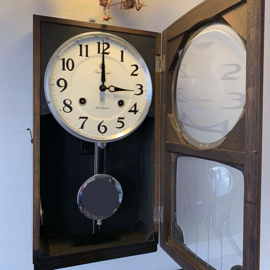 昭和レトロ 機械式 アンティーク時計　愛知時計 30 DAY